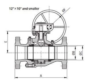 reducer ball valve, distributor ball vavle bandung